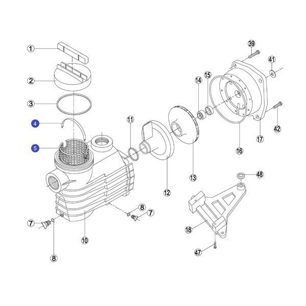 Корзинка насоса EP - Rep 190.A/ RBH0003.04R (RPUM0005.04R) 16066 фото
