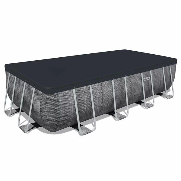 Каркасний басейн Bestway 56996 (488х244х122 см) з картриджним фільтром, драбиною та захисним тентом 22695 фото
