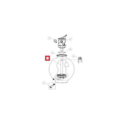 Коллектор с трубой Hayward SwimPRO SWX240DA 22947 фото
