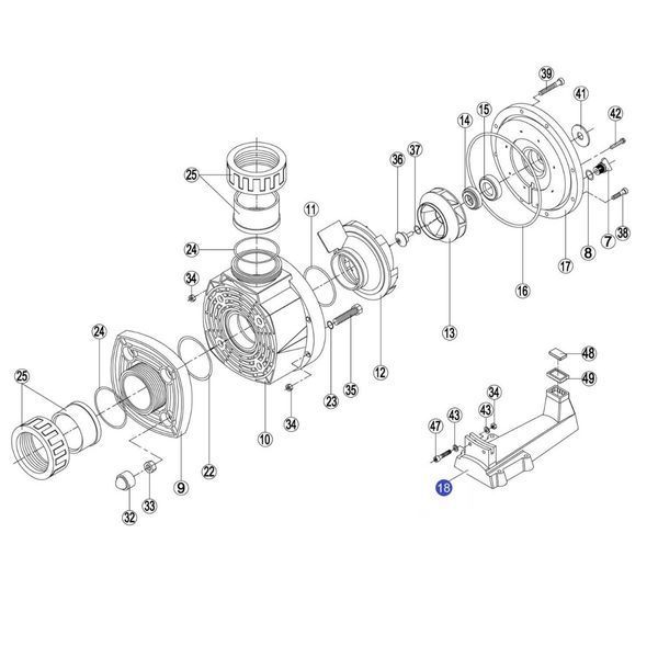 Підставка до насосу KA/KAP RKA180.R 12440 фото