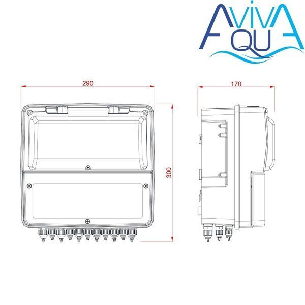Станция контроля качества воды Aquaviva K800 Kontrol pH-Rx-Cl-t&deg; 18092 фото