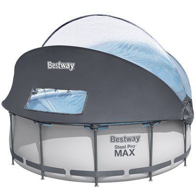 Каркасный бассейн Bestway 5619N (366х100 см) с картриджным фильтром, лестницей и складным куполом 31245 фото