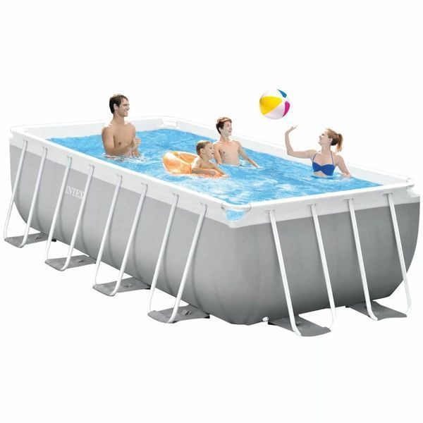 Каркасний басейн Intex 26790 (400х200х122 см) з картриджним фільтром та драбиною 18154 фото