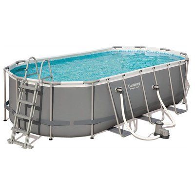 Каркасный бассейн Bestway 56710 (549х274х122 см) с картриджным фильтром, лестницей и защитным тентом 20854 фото