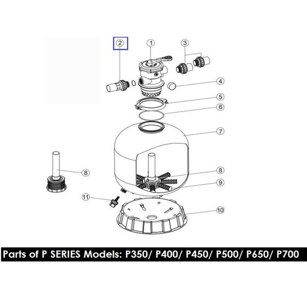 Муфта разборная D50mm со стеклом Emaux 89280101 5538 фото