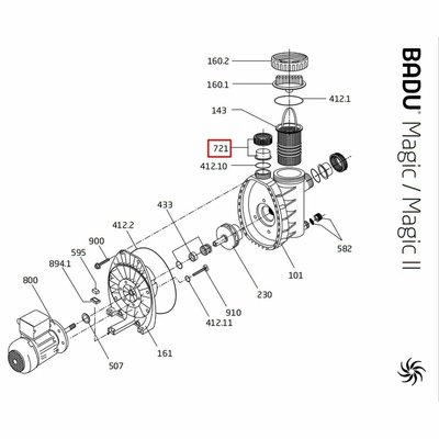 Гайка соединительной муфты насоса Speck BADU PICCO ІІ/MAGIC (292.1672.111) 26069 фото