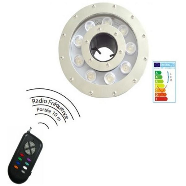 Прожектор світлодіодний для фонтана Aquaviva 9LED 20 Вт RGB 21077 фото