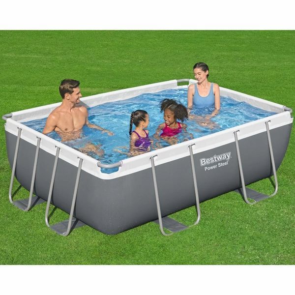 Каркасный бассейн Bestway 56629 (282х196х84 см) с картриджным фильтром и дозатором хлора 18491 фото