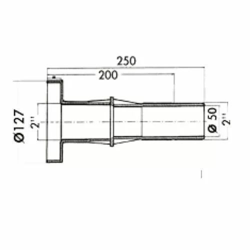 Трійник ПВХ Hidroten 1002180 90&deg; з метал. кільцем, ВР, d20 мм, 1/2" 30718 фото