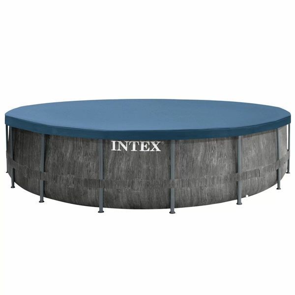 Каркасний басейн Intex 26742 GREYWOOD (457х122 см) з картриджним фільтром, драбиною та тентом 31420 фото