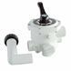 Кран шестиходовой Emaux MPV03 (1,5") боковой (88280811W) белый 12840 фото 1
