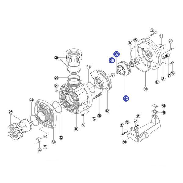 Крильчатка насоса КА/KAP450 - RKA 136.A/RBH0007.15R 3203 фото