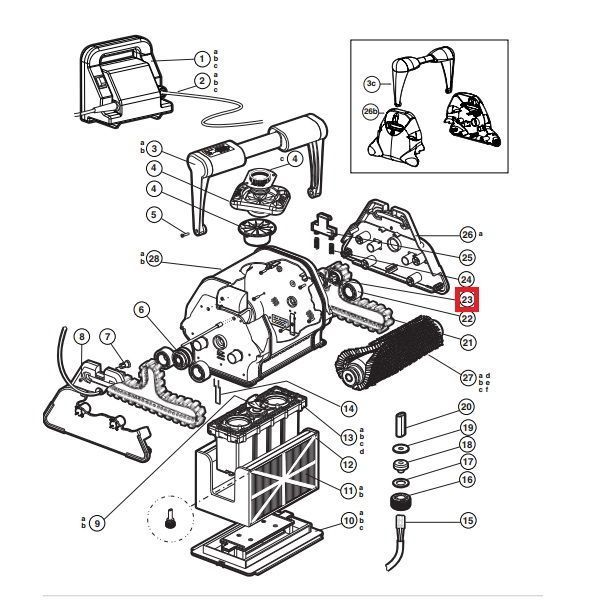 Підшипник для пилососа Hayward AquaVac 500 RCX26002 18593 фото