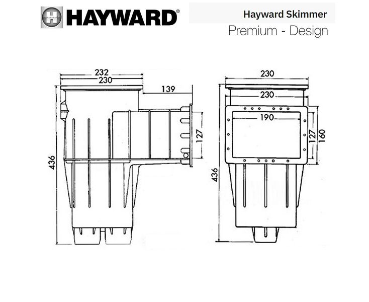 Скиммер Hayward 3111 PREMIUM Standart под лайнер 23294 фото