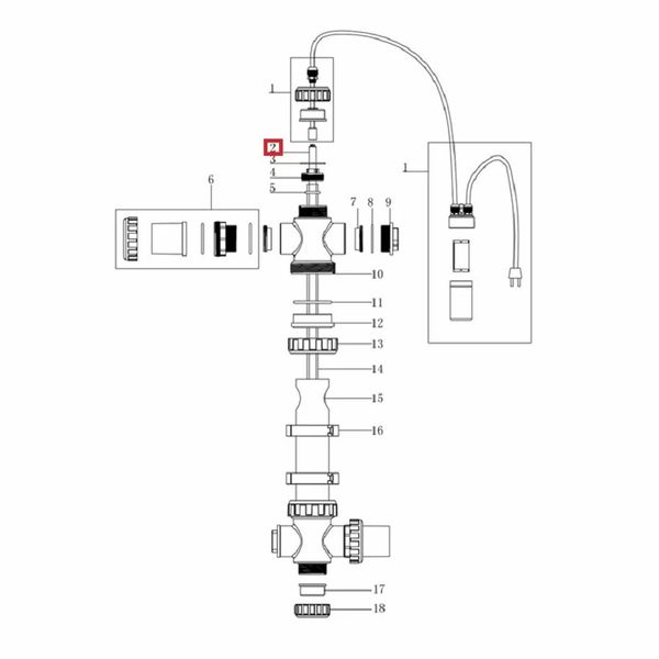 Лампа E130425 для ультрафиолетовой установки Emaux T-UV16 (106775320) 22261 фото