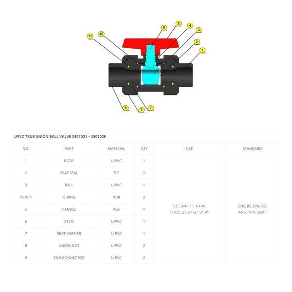 Кран кульовий Aquaviva PN16, d25 мм 22367 фото