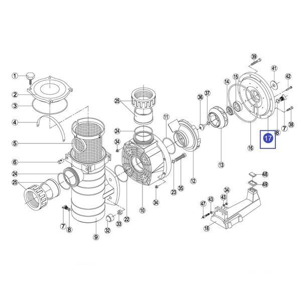 Фланець насоса КА/КАР Kripsol RKA170.A / RBH0008.03R FLANGE KAP/KA 2104 фото