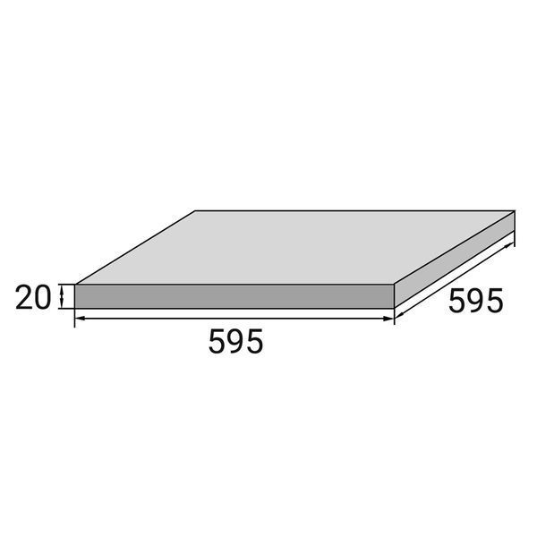 Плитка для террасы Aquaviva Montagna Light Gray 595x595x20 мм 24908 фото