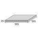 Плитка для террасы Aquaviva Montagna Light Gray 595x595x20 мм 24908 фото 2