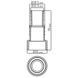 Соединитель шланга Emaux 91609006, клеевой (32/38х50 мм) 27328 фото 2