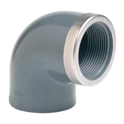 Угол ПВХ Effast RGRGOR025C 90&deg; c металлическим кольцом, d25x3/4" 19107 фото