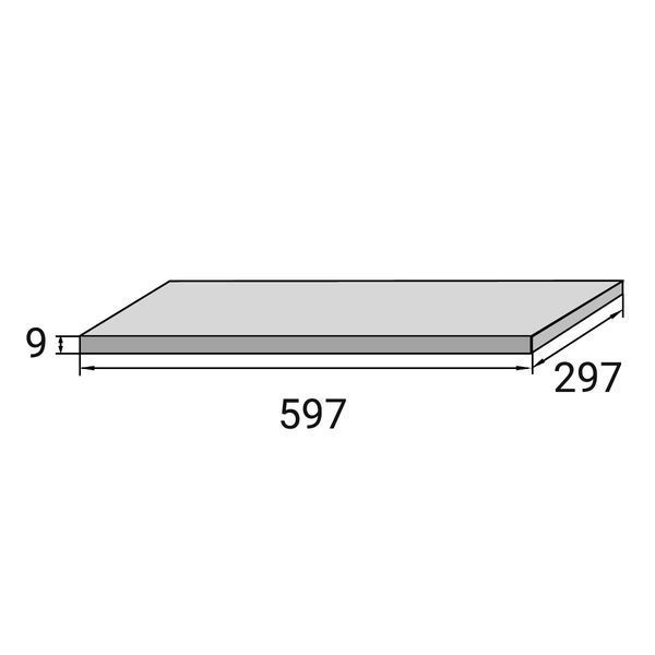 Плитка для бассейна Aquaviva Montagna Light Gray, 298x598x9.2 мм 25057 фото