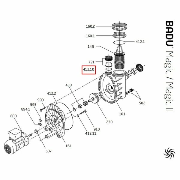 Уплотнительное кольцо соединительной муфты насоса Speck BADU PICCO ІІ/MAGIC (292.0141.252) 26071 фото