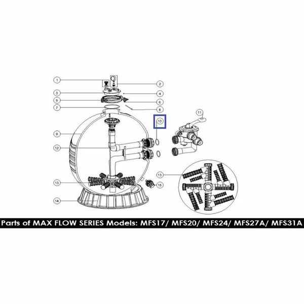 Уплотнительное кольцо муфты Emaux (02011003) 12081 фото