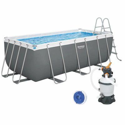 Каркасный бассейн Bestway 56457 (412х201х122 см) с песочным фильтром и лестницей 6890 фото