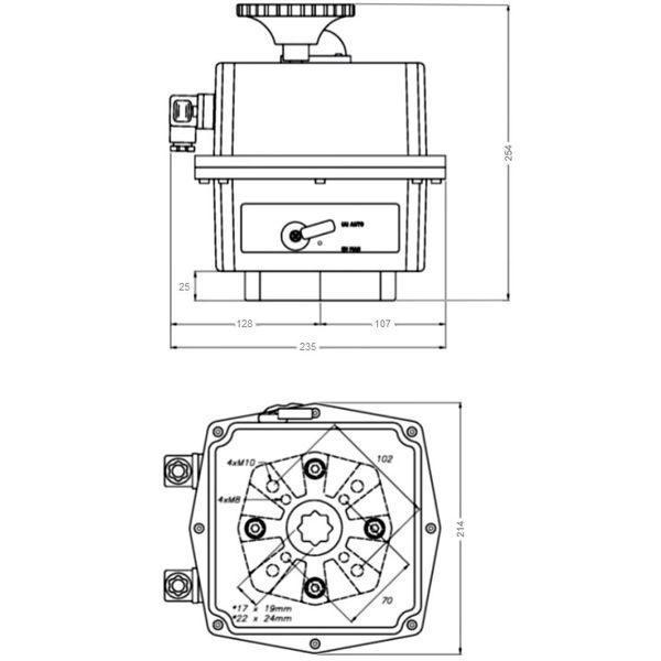 Електропривід Aquaviva J+J J4C S-300 AC24-240В/DC24-135В 28437 фото