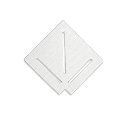 Угловой элемент Aquaviva KK-15-1 Classic для переливной решетки 90&deg; 145/25 мм (белый) 22760 фото