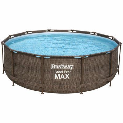 Каркасный бассейн Bestway Ротанг 56709 (366х100 см) с картриджным фильтром и лестницей 22530 фото