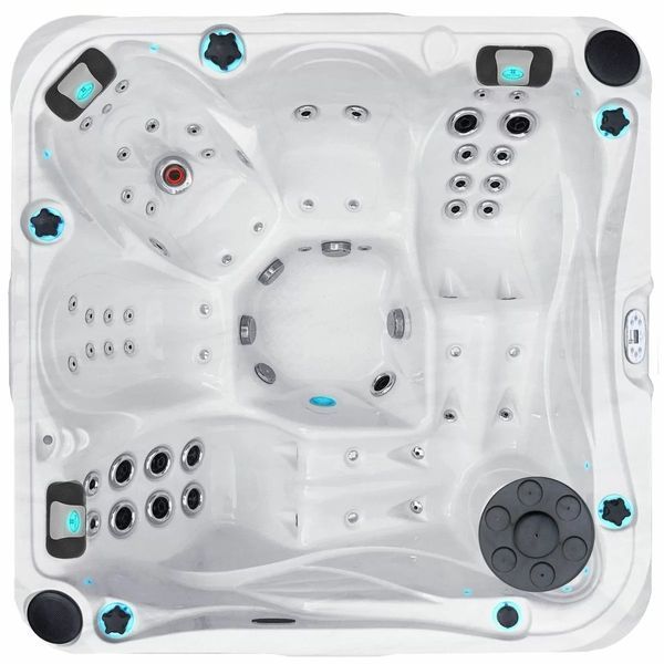 Гідромасажний басейн Passion Spas Delight (213х213х91 см), Сріблясто-білий 34145 фото