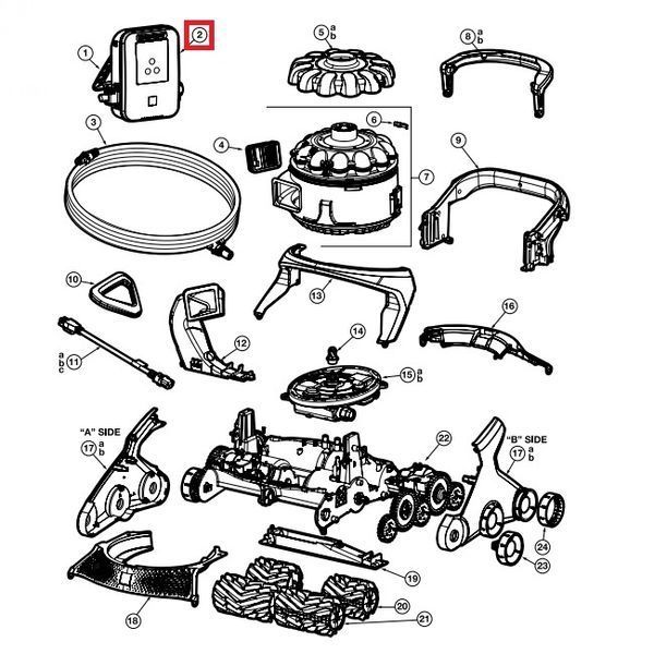 Блок живлення Hayward AquaVac 600, без WiFi (RCX361470) 24483 фото
