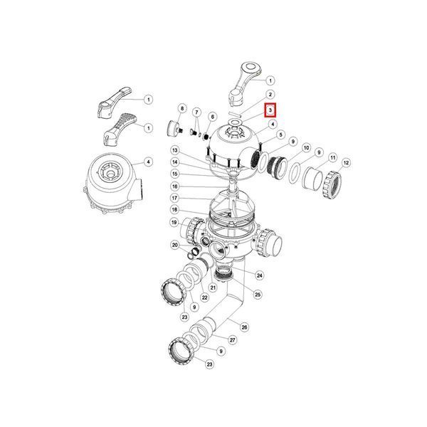 Шайба для ручки клапана Emaux 1.5" Top MPV-01 та 2" - MPV-04 11810 фото