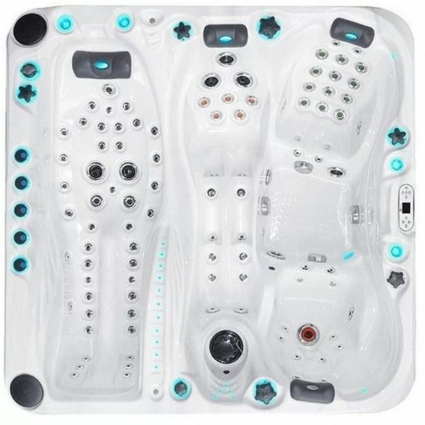 Гідромасажний басейн Passion Spas Euphoria Mighty Wave (230x230x91 см), Сріблясто-білий 34152 фото