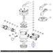 Уплотнительное кольцо дифузора Emaux 2011001 крана MPV01-MPV07 12060 фото 2