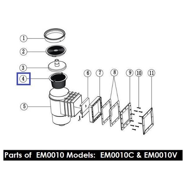 Кошик з ручкою для скімерів Emaux Standard серії EM0010/0020 (89150201/89150101). 11919 фото