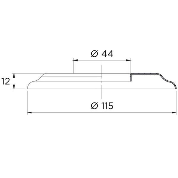Декоративный фланец для лестниц Flexinox, AISI 316 (2 шт.) 6515 фото