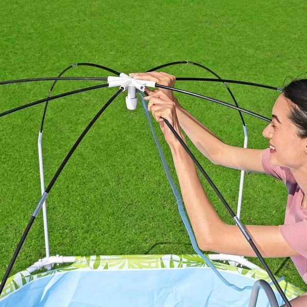 Дитячий каркасний басейн Bestway 56432 (244х51 см) з тентом 6920 фото