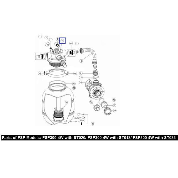 Кран шестиходовой Emaux 1,5'' MPV07 (88281505B) 18683 фото