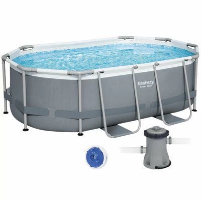 Каркасный бассейн Bestway Power Steel 5614A (305х200х84 см) с картриджным фильтром 25137 фото