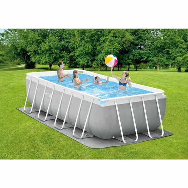 Каркасний басейн Intex 26792 (488х244х107 см) з картриджним фільтром, драбиною та тентом 31417 фото