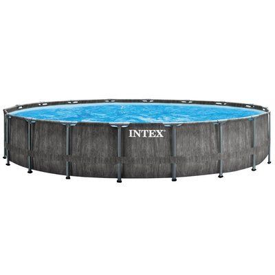 Каркасный бассейн Intex 26744 GREYWOOD (549х122 см) с картриджным фильтром, лестницей и тентом 31421 фото