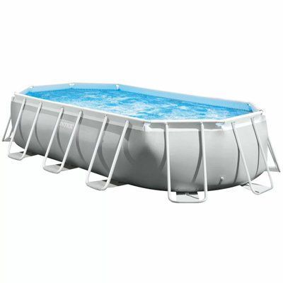 Каркасный бассейн Intex 26796 OVAL (503х274х122 см) с картриджным фильтром, лестницей и тентом 31418 фото