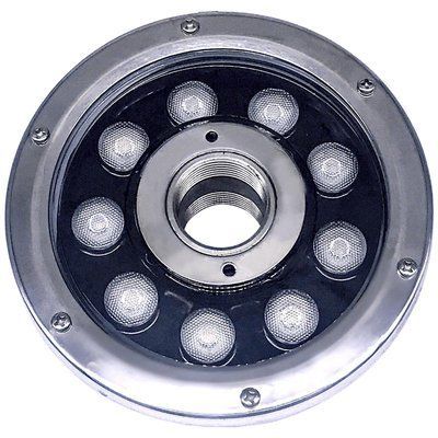 Прожектор для фонтана c ВР 38 мм Aquaviva (9LED 9 Вт 12/24 В) RGB 29731 фото
