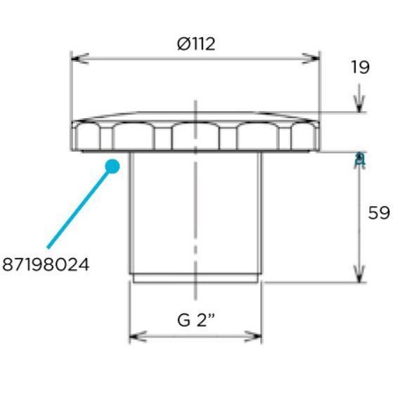 Форсунка пилососна Flexinox 87198024, під бетон 27146 фото