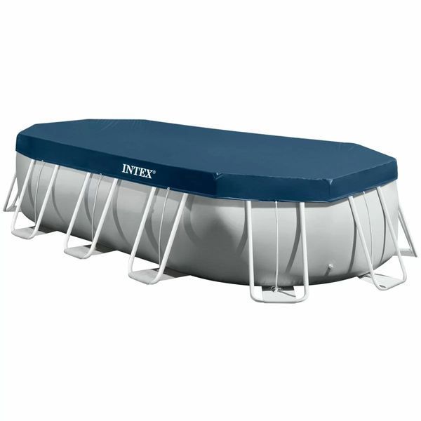 Каркасний басейн Intex 26796 OVAL (503х274х122 см) з картриджним фільтром, драбиною та тентом 31418 фото